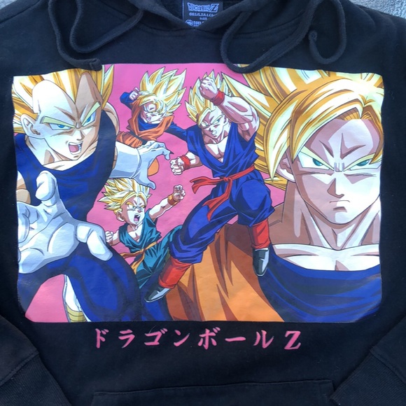 Dragon Ball Z Super Saiyan Goku Anime Pullover Hoodie - Picture 4 of 11